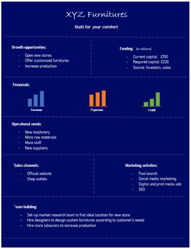 Business Development Example of the business development plan, StudySmarter