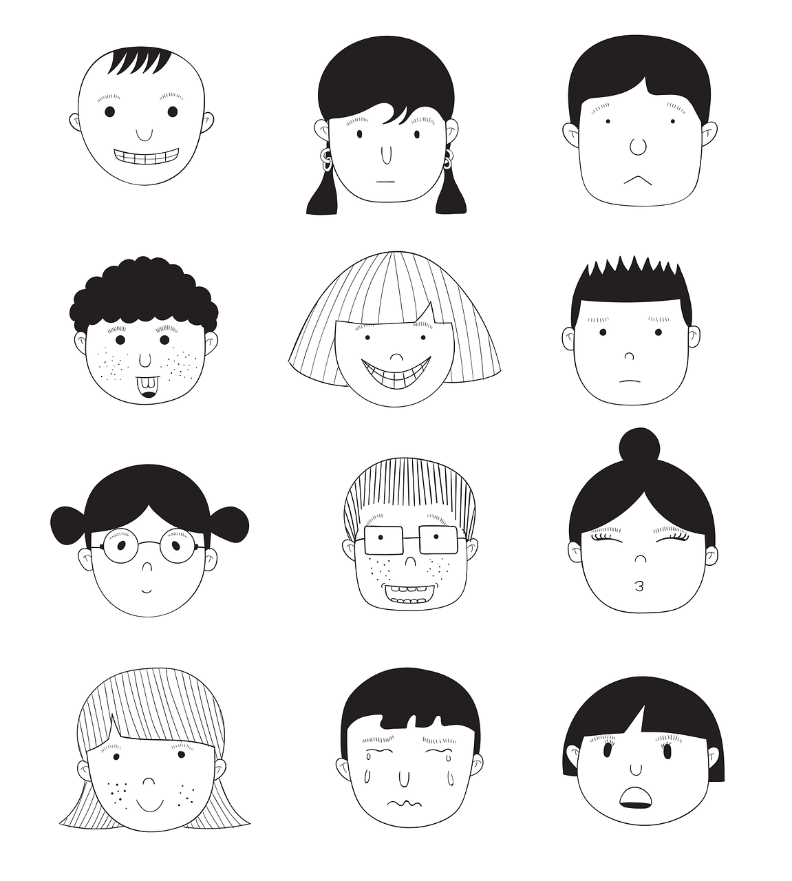 Cues and Conventions Image of different facial expressions StudySmarter